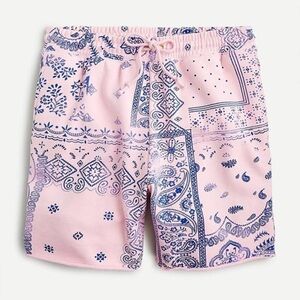 J. Crew paisley pink shorts women’s Medium